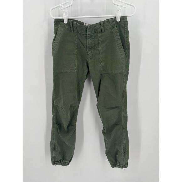 Nili Lotan Mid-Rise Military Crop Jogger Pants - Picture 2 of 6